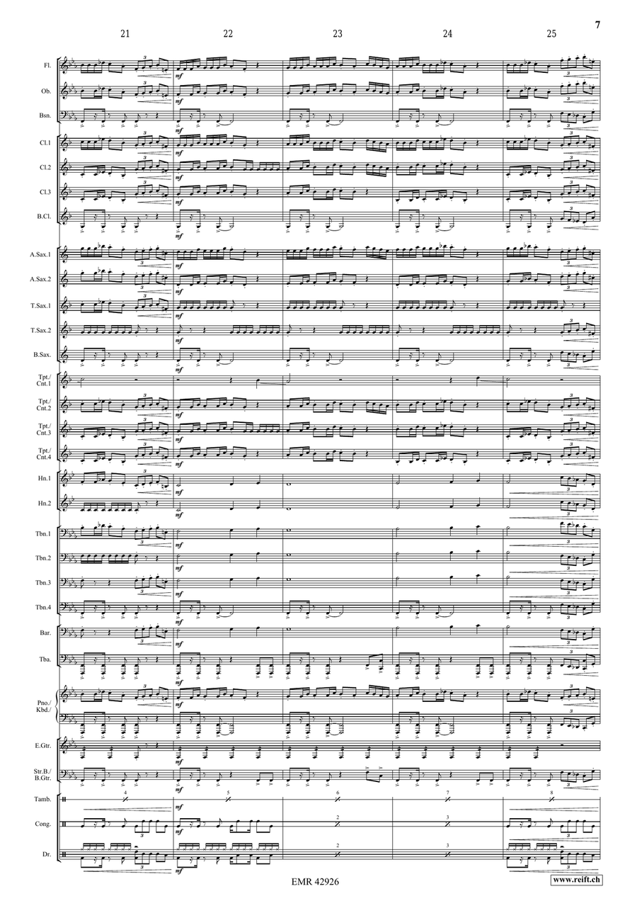 Formula One Theme Formula One Theme Concert Band scores gallery preview page 7
