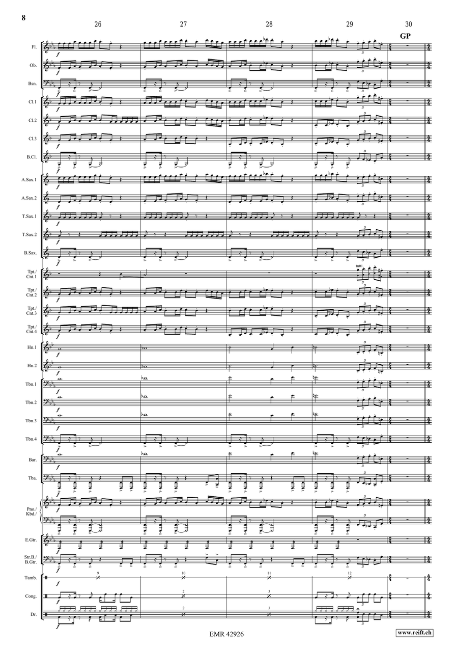 Formula One Theme Formula One Theme Concert Band scores gallery preview page 8
