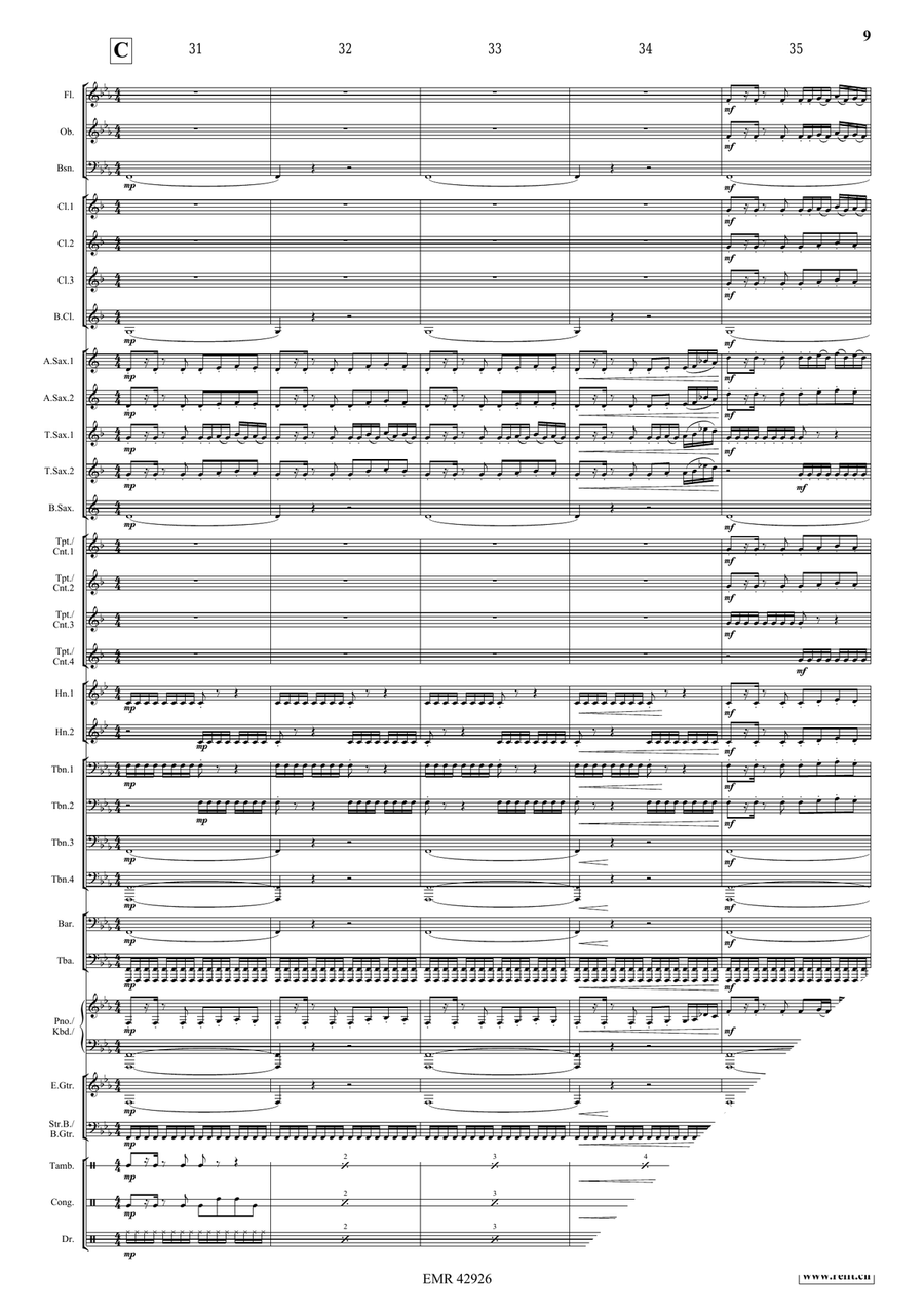 Formula One Theme Formula One Theme Concert Band scores gallery preview page 9