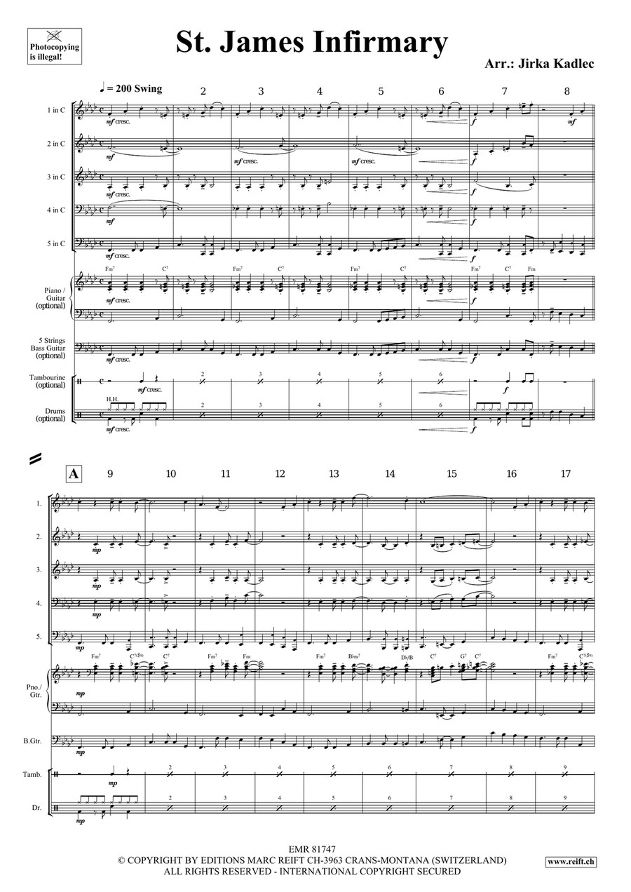 St. James Infirmary St. James Infirmary Score scores gallery preview page 3