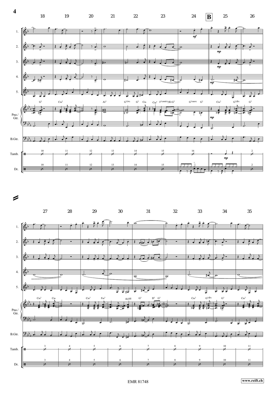 St. James Infirmary St. James Infirmary Clarinet Quintet scores gallery preview page 4