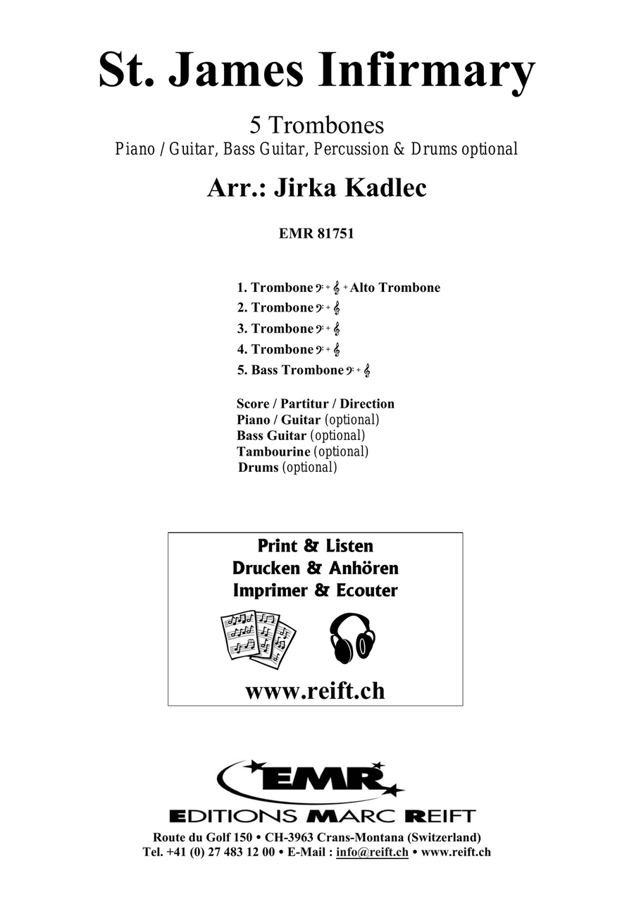 St. James Infirmary St. James Infirmary Trombone scores gallery preview page 2