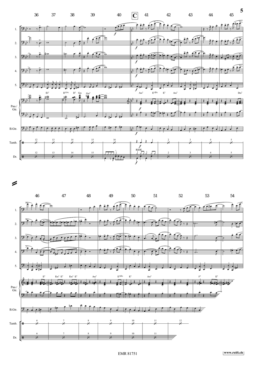 St. James Infirmary St. James Infirmary Trombone scores gallery preview page 5