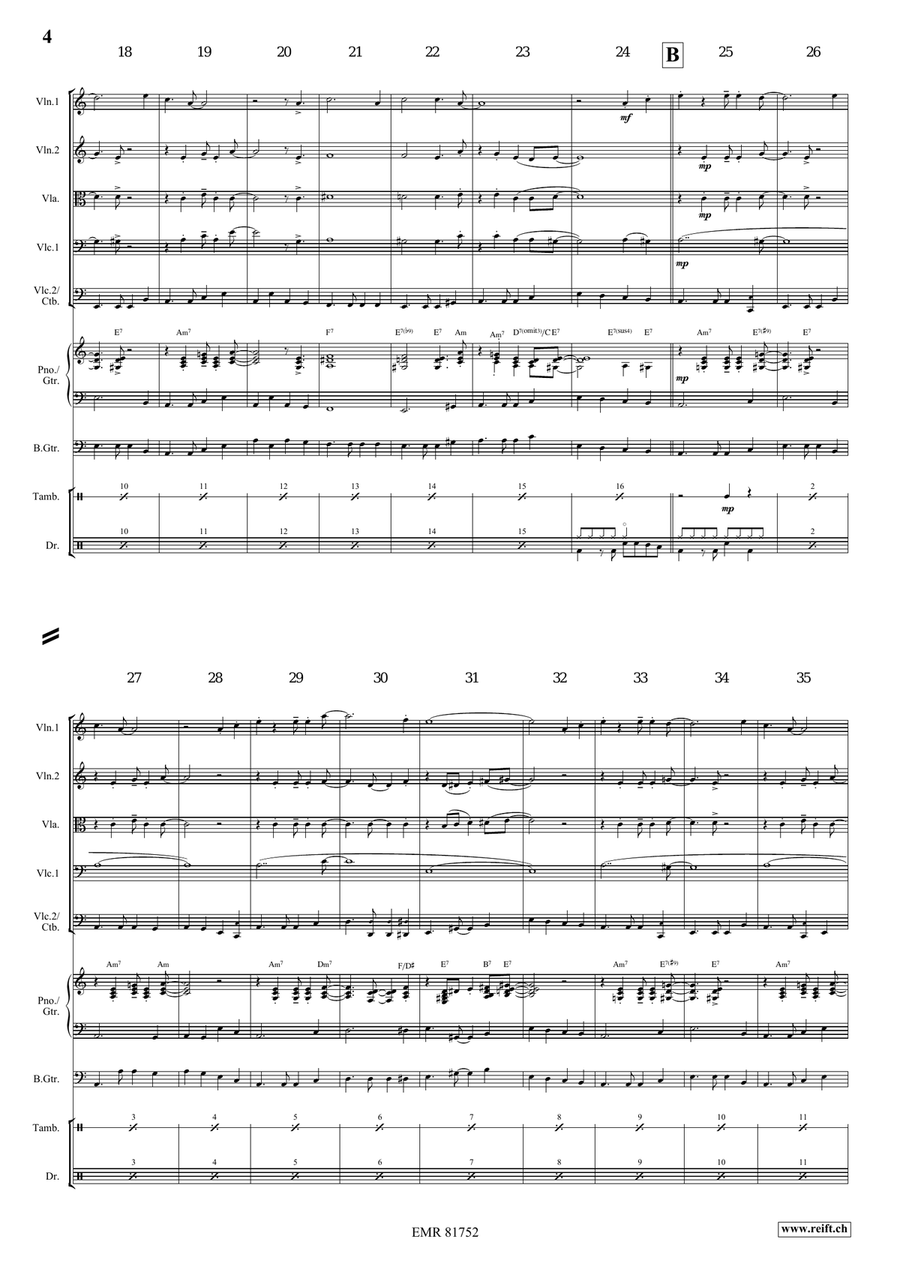 St. James Infirmary St. James Infirmary String Quintet scores gallery preview page 4