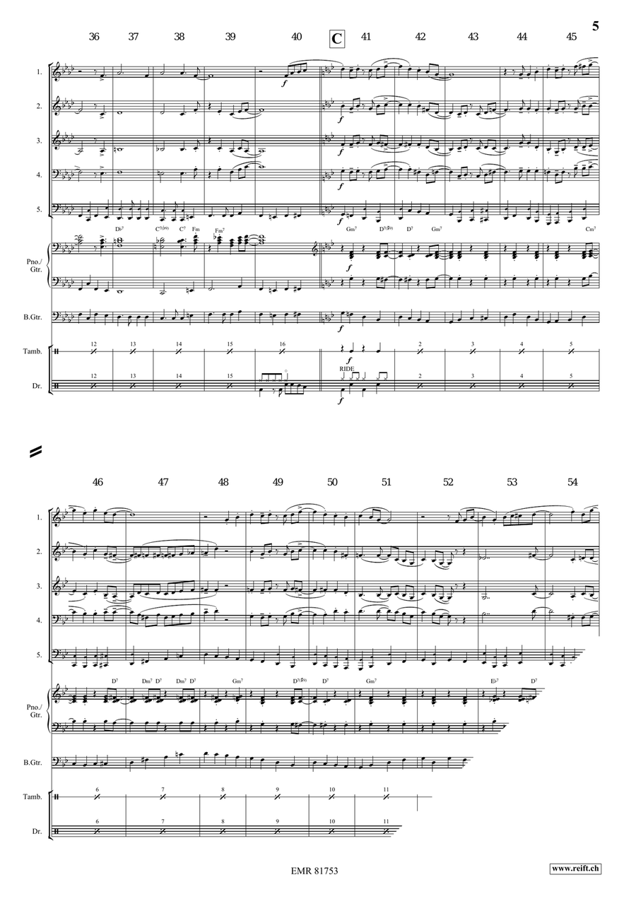 St. James Infirmary St. James Infirmary Brass Quintet scores gallery preview page 5