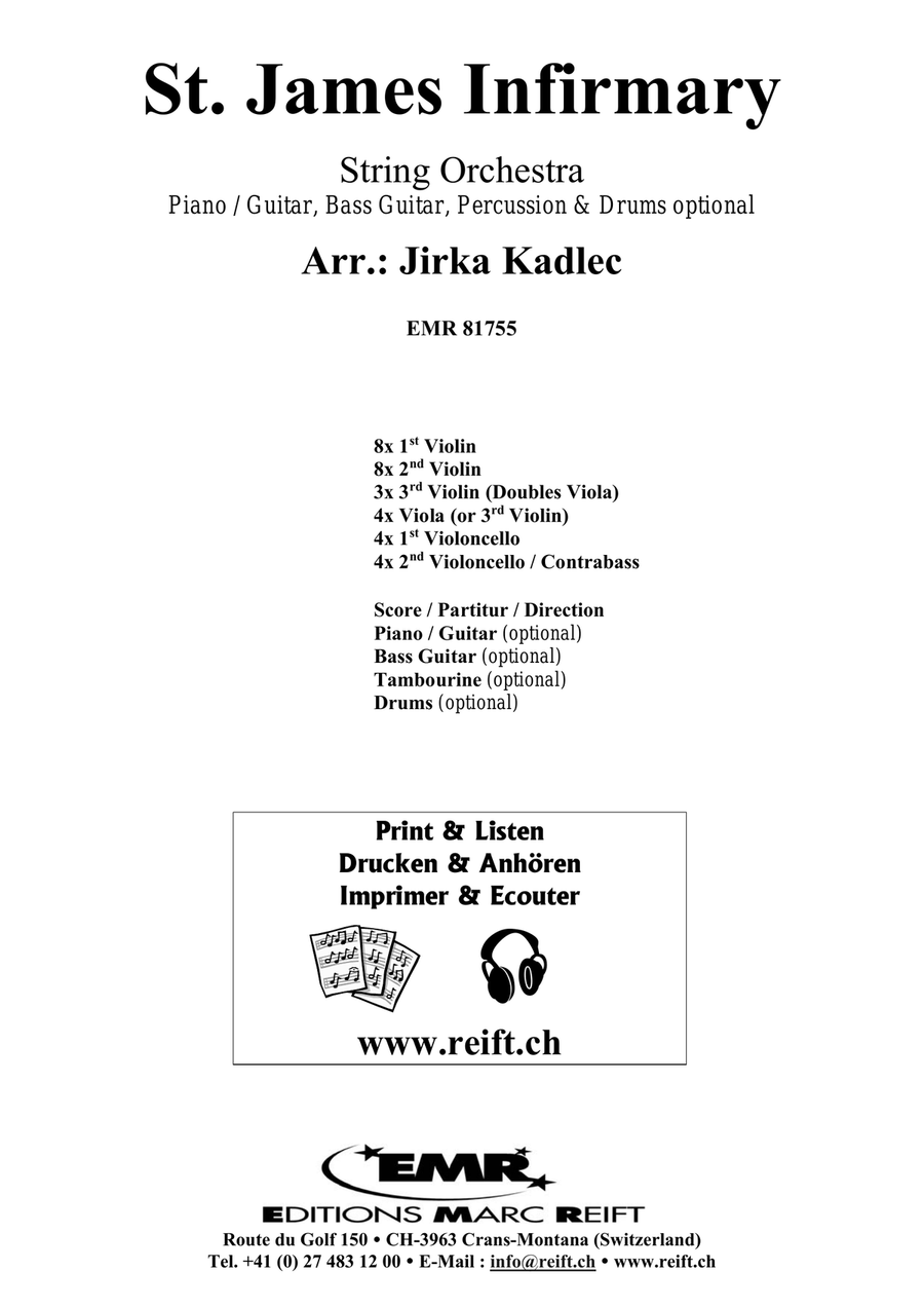 St. James Infirmary St. James Infirmary String Orchestra scores gallery preview page 2
