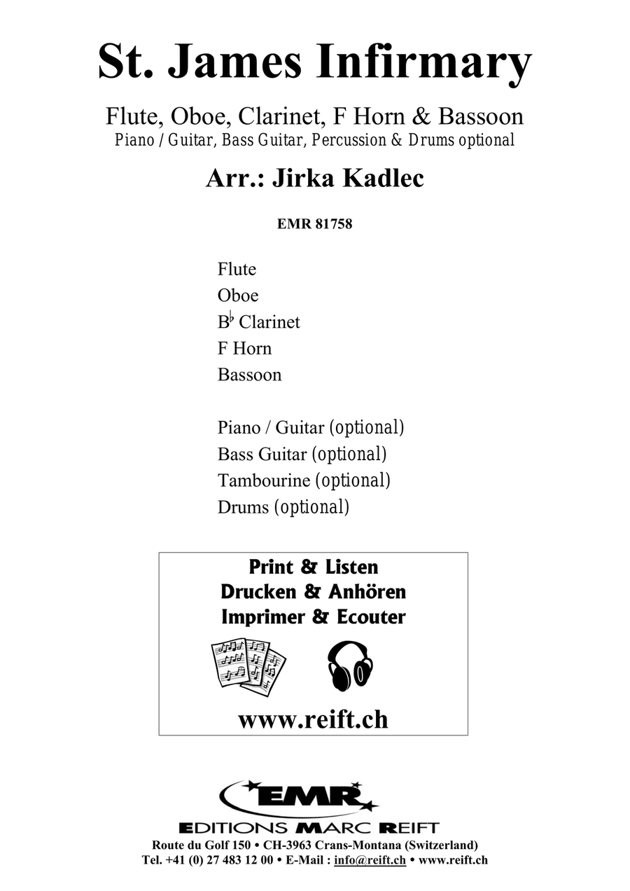St. James Infirmary St. James Infirmary Woodwind Quintet scores gallery preview page 2