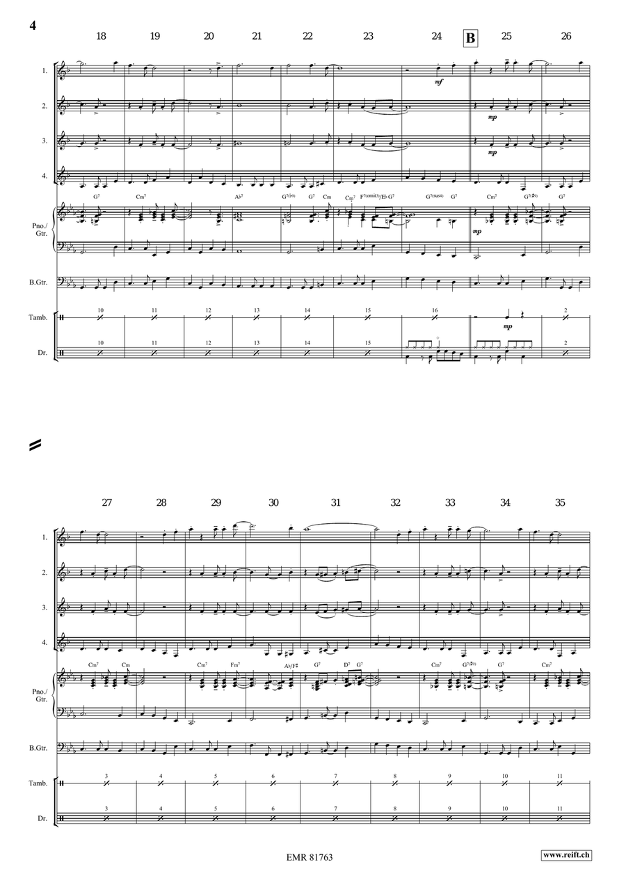 St. James Infirmary St. James Infirmary Clarinet Quartet scores gallery preview page 4