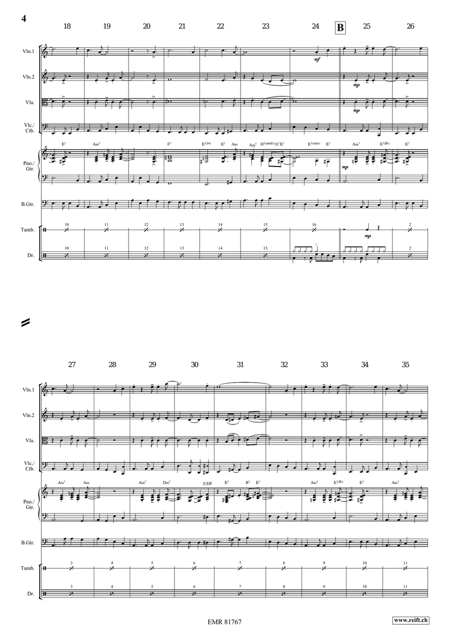St. James Infirmary St. James Infirmary String Quartet scores gallery preview page 4