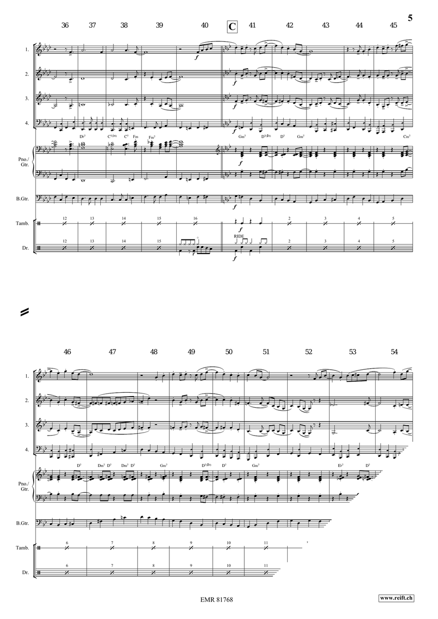St. James Infirmary St. James Infirmary Brass Quartet scores gallery preview page 5