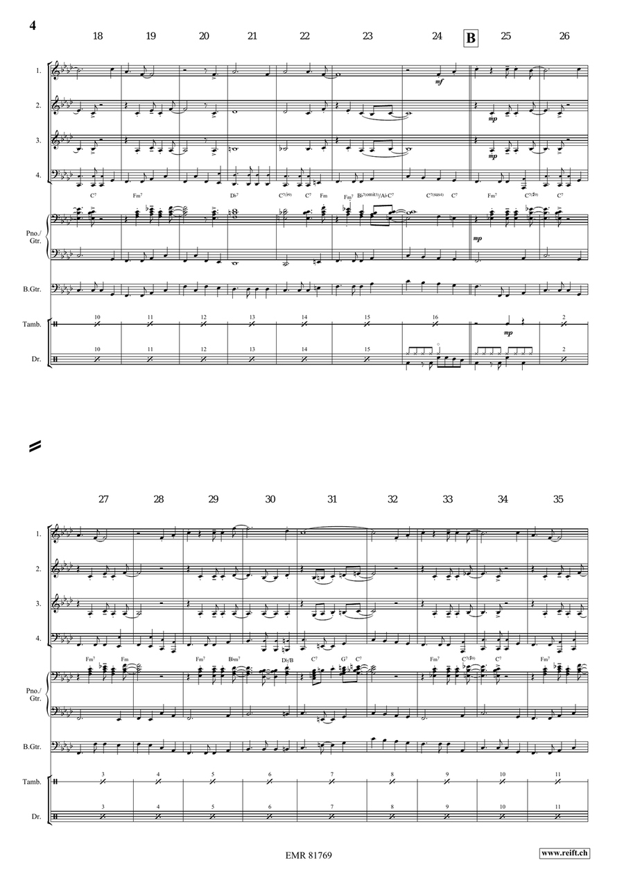 St. James Infirmary St. James Infirmary Woodwind Quartet scores gallery preview page 4