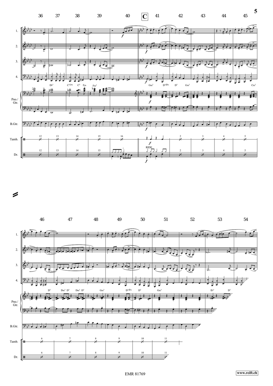 St. James Infirmary St. James Infirmary Woodwind Quartet scores gallery preview page 5