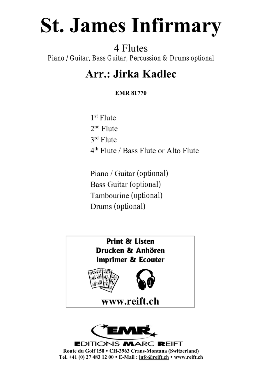 St. James Infirmary St. James Infirmary Flute Quartet scores gallery preview page 2