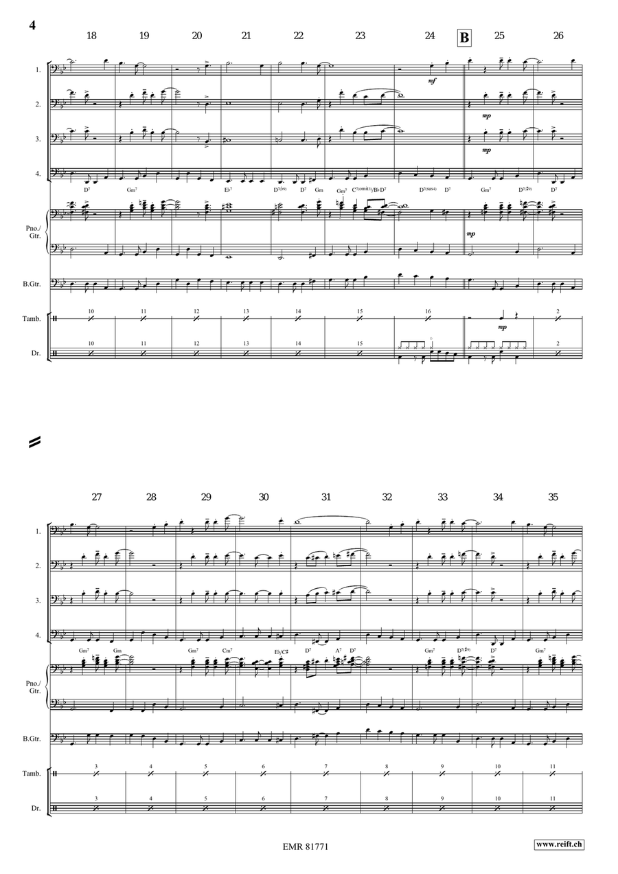 St. James Infirmary St. James Infirmary Bassoon Quartet scores gallery preview page 4