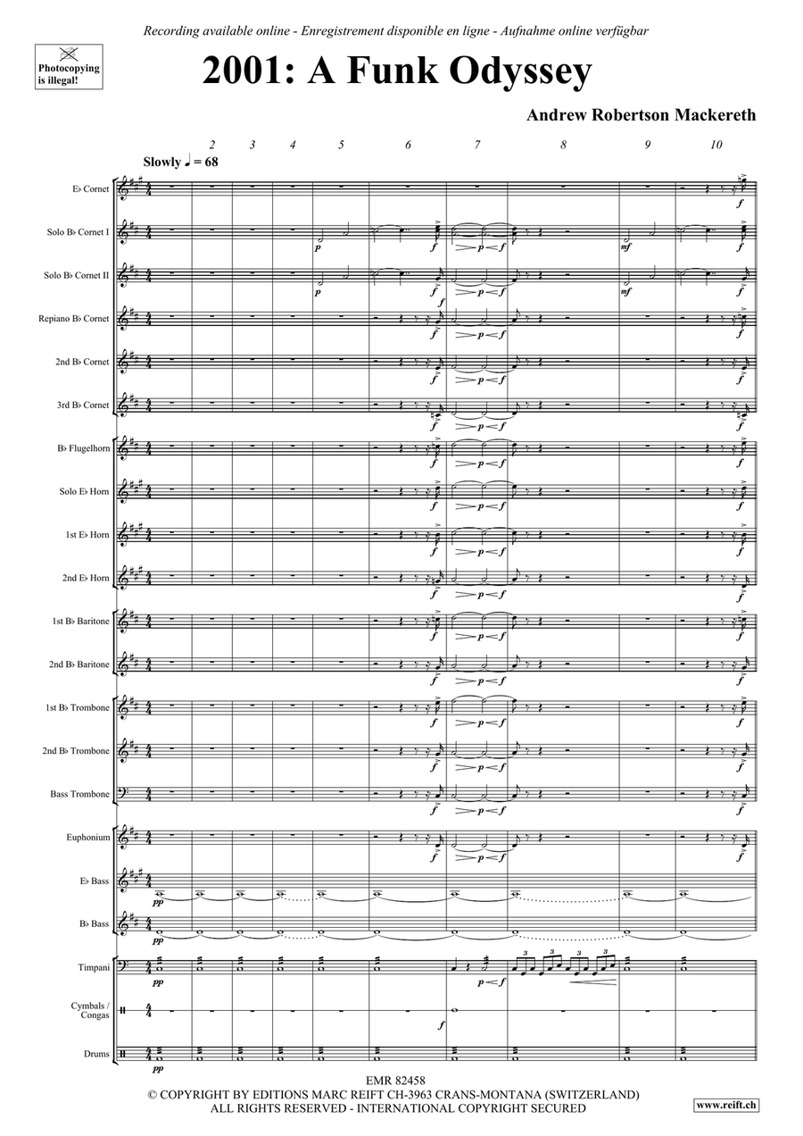 2001: A Funk Odyssey 2001: A Funk Odyssey Brass Band scores gallery preview page 5