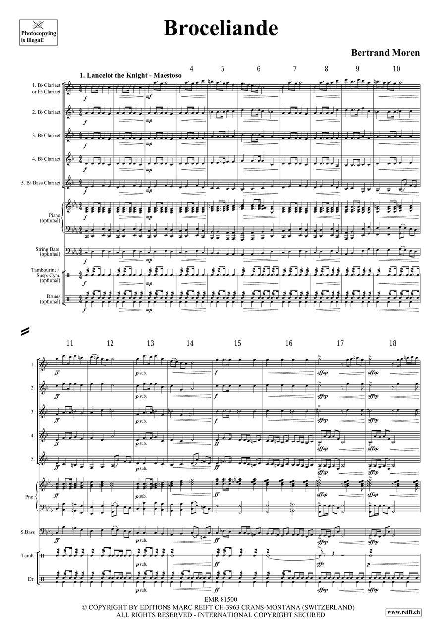 Broceliande Broceliande Clarinet Quintet scores gallery preview page 4