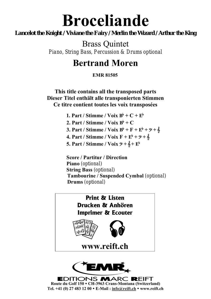 Broceliande Broceliande Brass Quintet scores gallery preview page 2