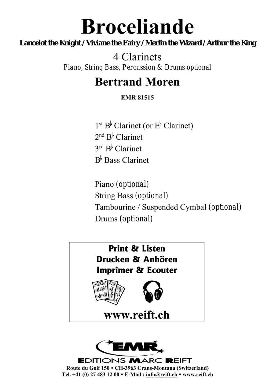 Broceliande Broceliande Clarinet Quartet scores gallery preview page 2