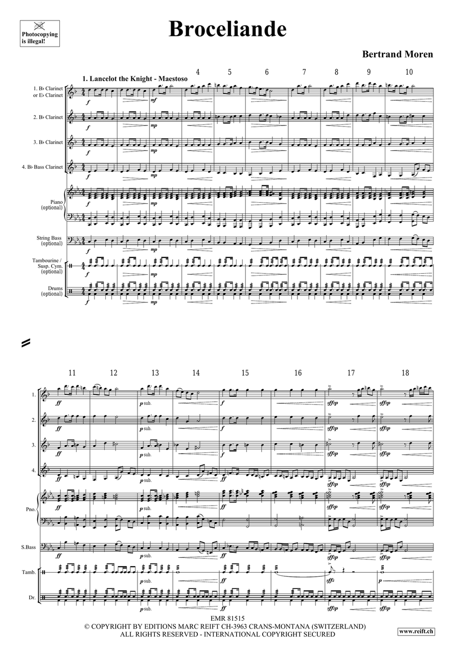Broceliande Broceliande Clarinet Quartet scores gallery preview page 4