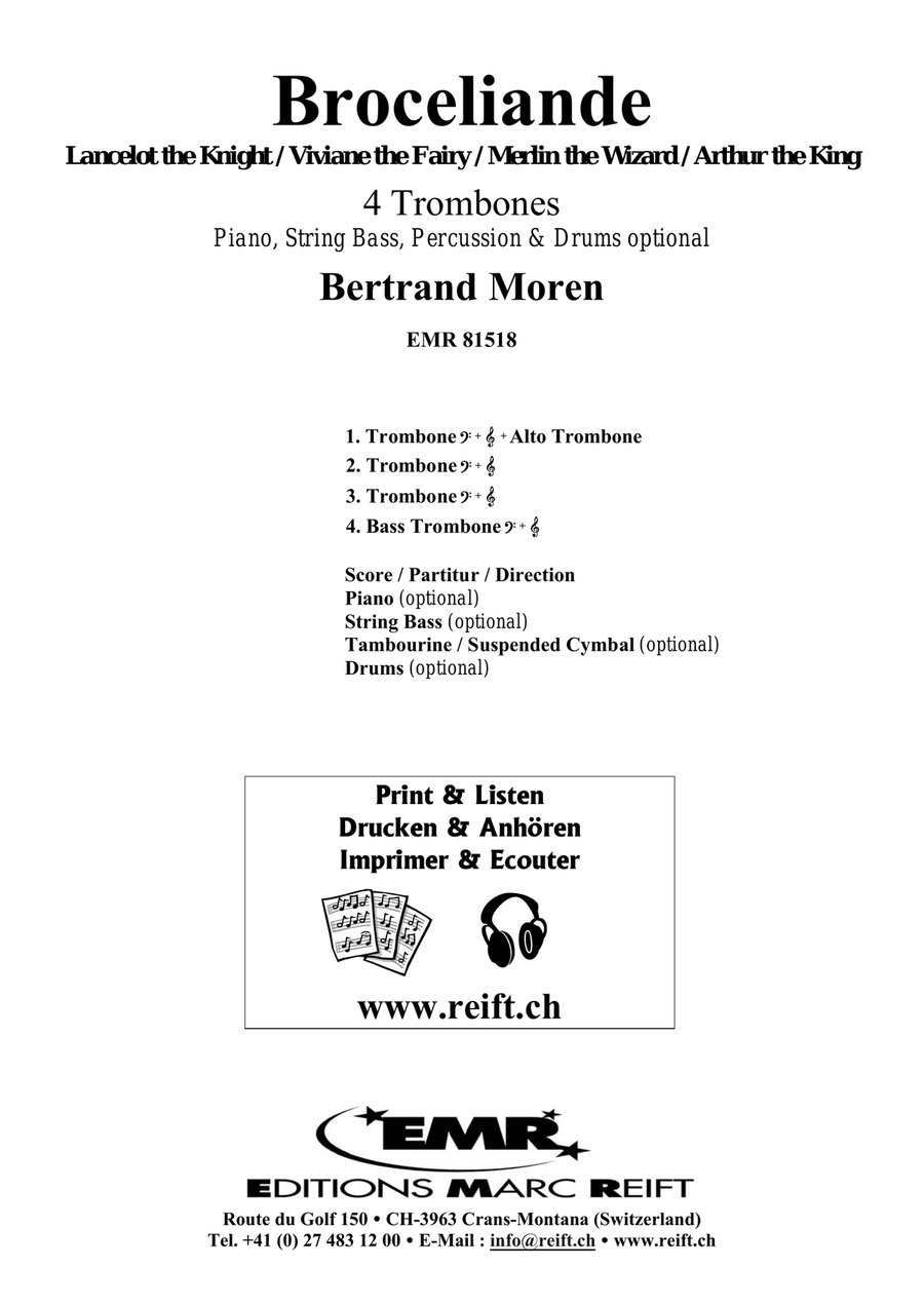 Broceliande Broceliande Trombone Quartet scores gallery preview page 2