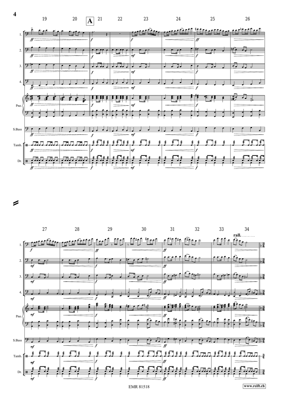 Broceliande Broceliande Trombone Quartet scores gallery preview page 5