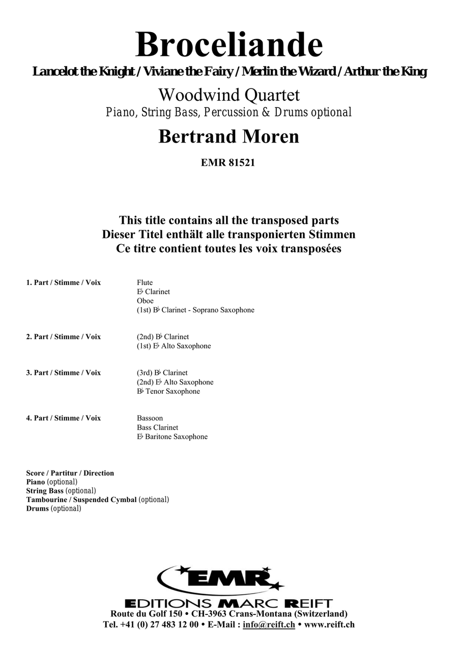 Broceliande Broceliande Woodwind Quartet scores gallery preview page 2