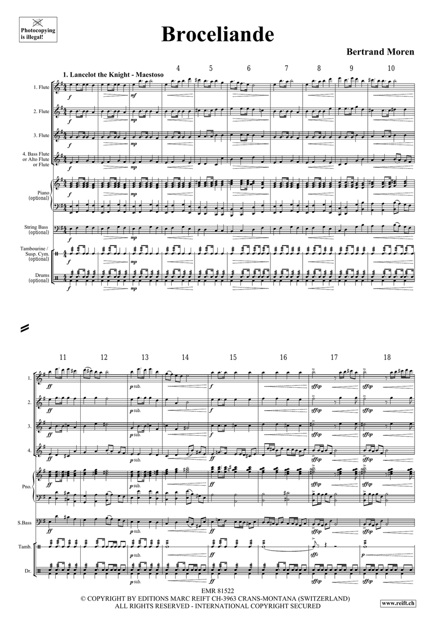Broceliande Broceliande Flute Quartet scores gallery preview page 4