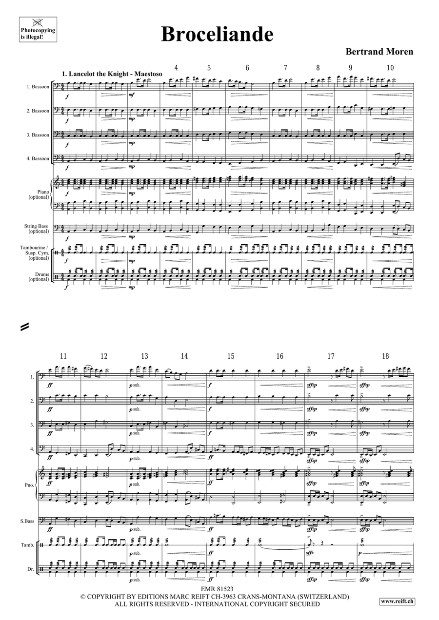 Broceliande Broceliande Bassoon Quartet scores gallery preview page 4