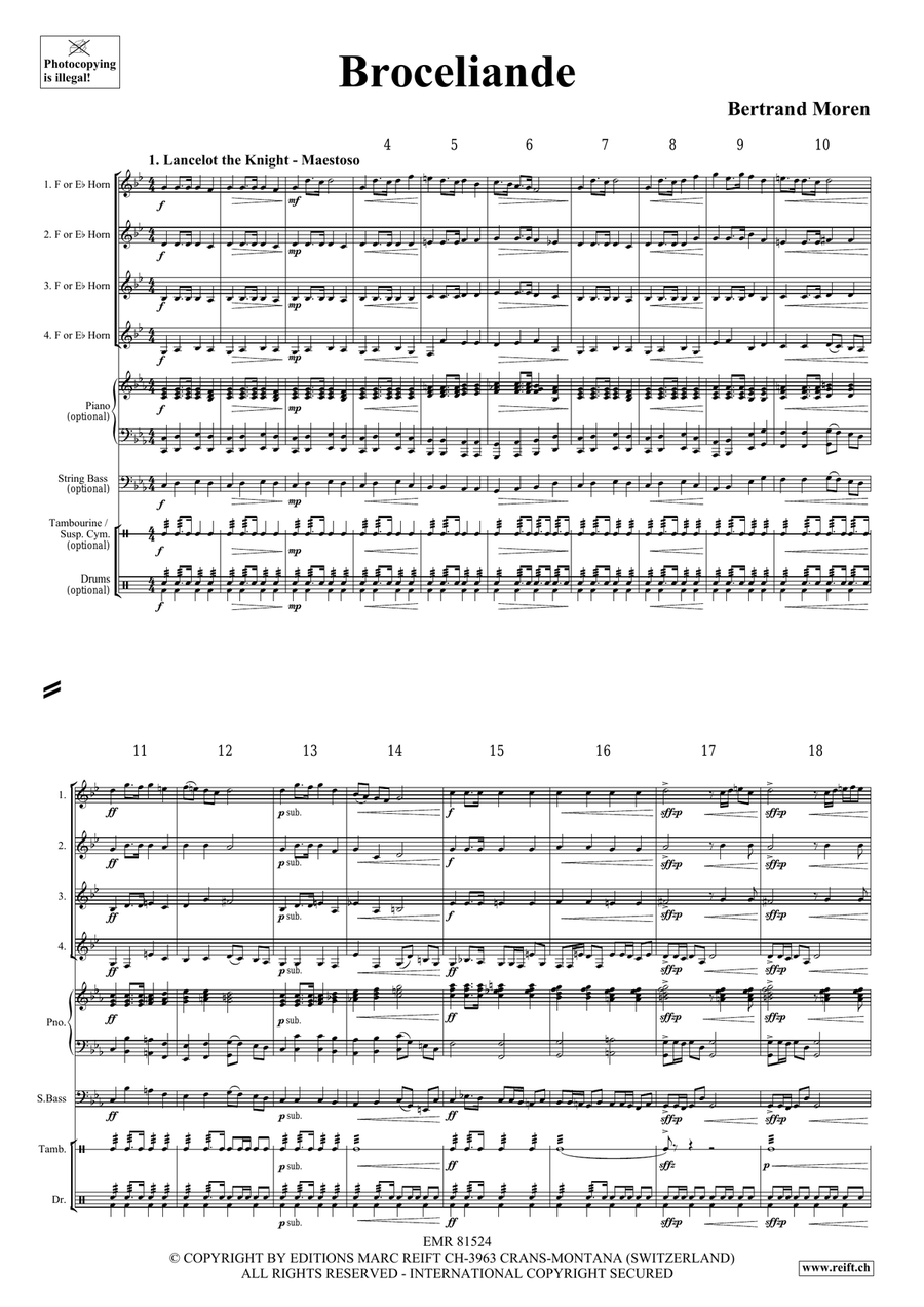 Broceliande Broceliande Horn scores gallery preview page 4