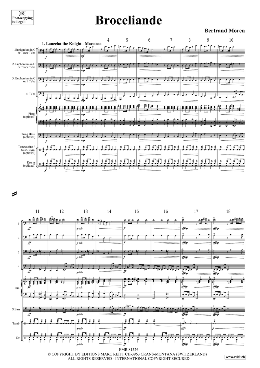 Broceliande Broceliande Tuba Quartet scores gallery preview page 4