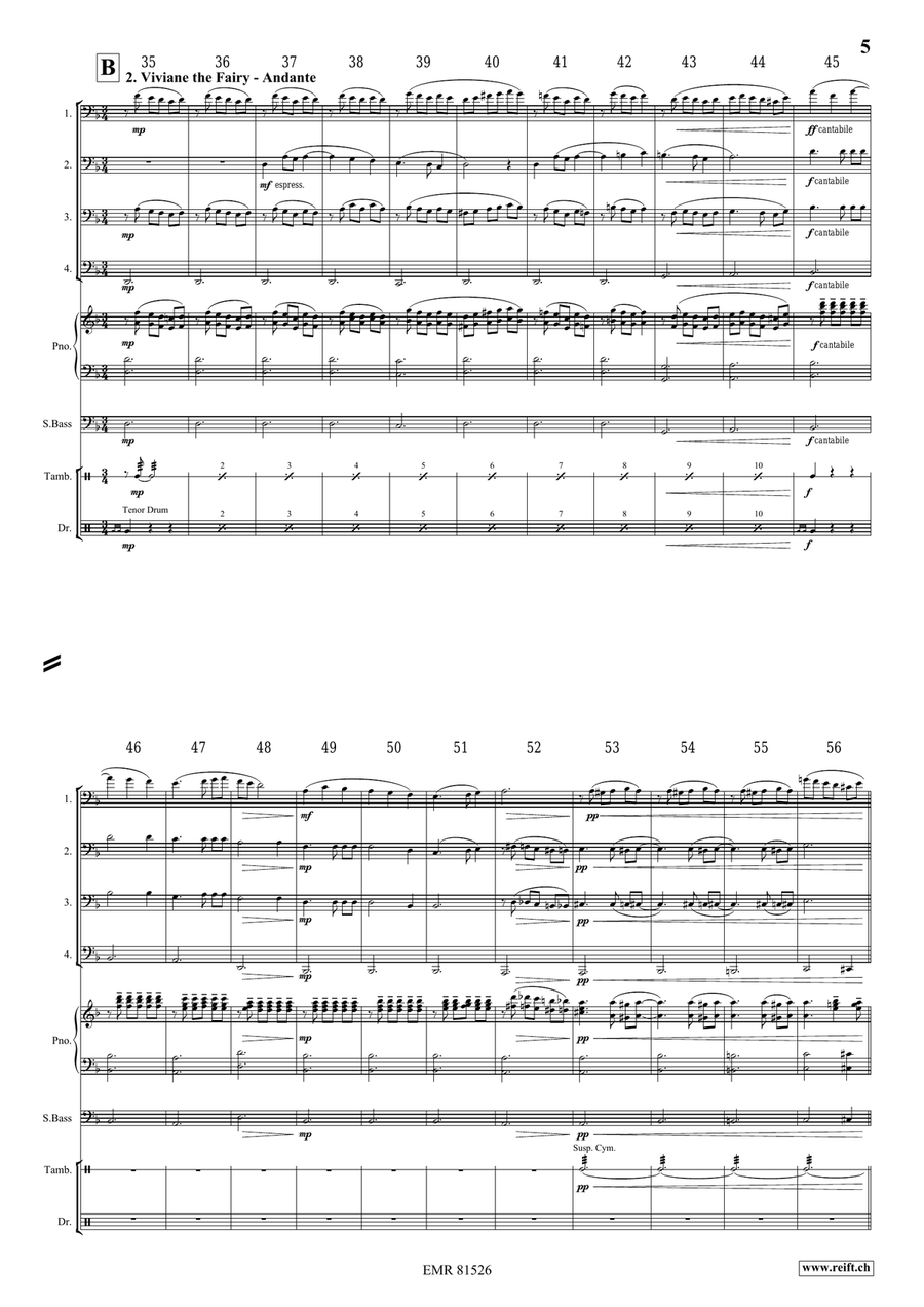 Broceliande Broceliande Tuba Quartet scores gallery preview page 6
