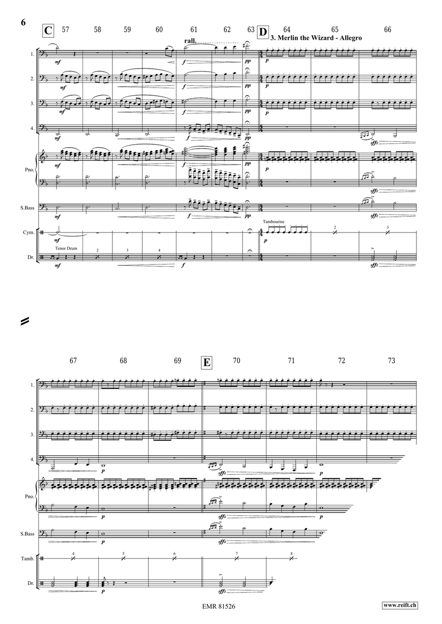 Broceliande Broceliande Tuba Quartet scores gallery preview page 7