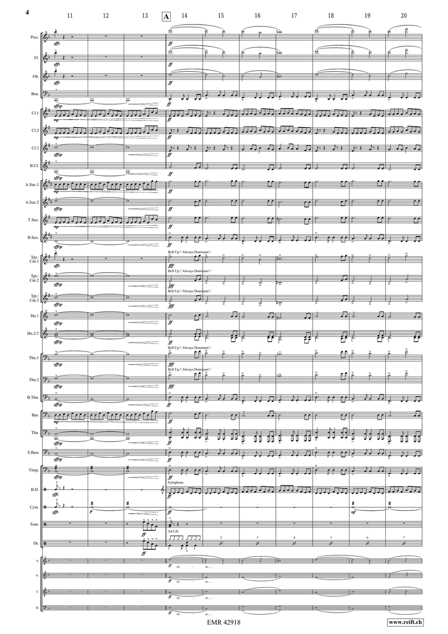 Formula One Formula One Concert Band scores gallery preview page 4
