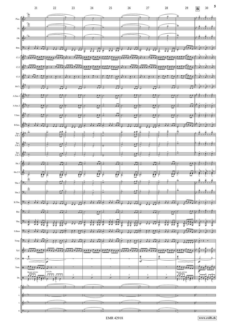 Formula One Formula One Concert Band scores gallery preview page 5