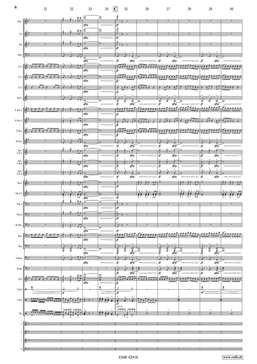 Formula One Formula One Concert Band scores gallery preview page 6