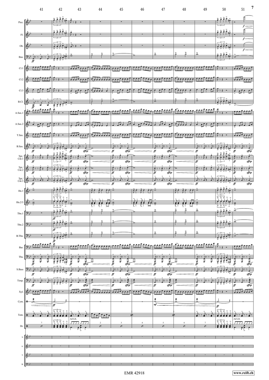 Formula One Formula One Concert Band scores gallery preview page 7