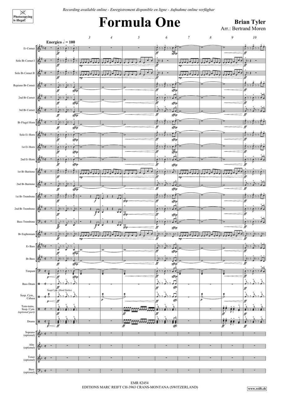 Formula One Formula One Brass Band scores gallery preview page 3