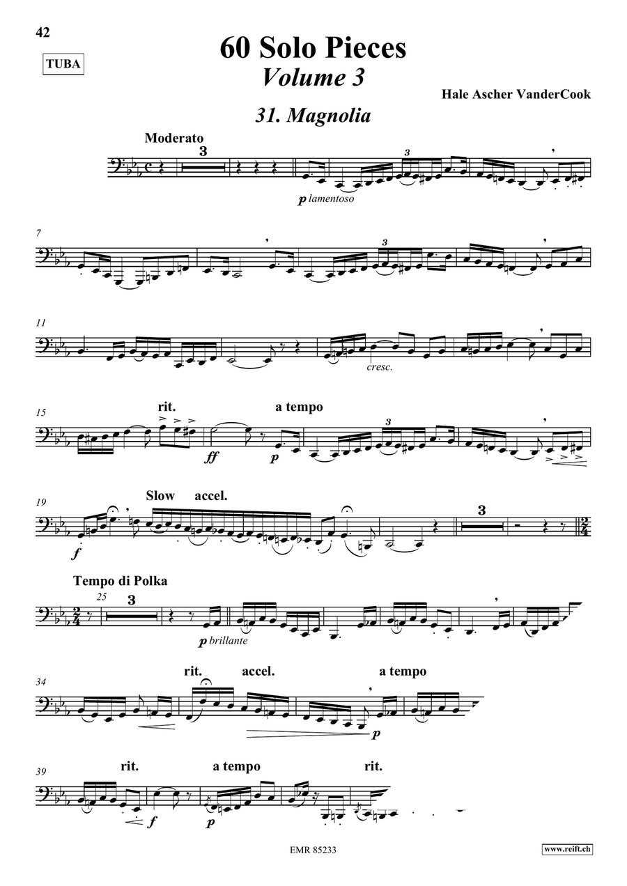 60 Solo Pieces Volume 3 60 Solo Pieces Volume 3 Tuba scores gallery preview page 4