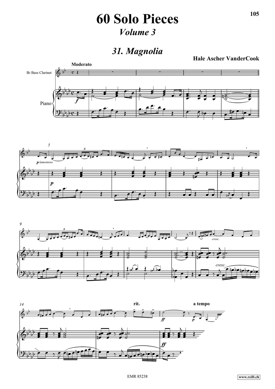 60 Solo Pieces Volume 3 60 Solo Pieces Volume 3 Bass Clarinet scores gallery preview page 5