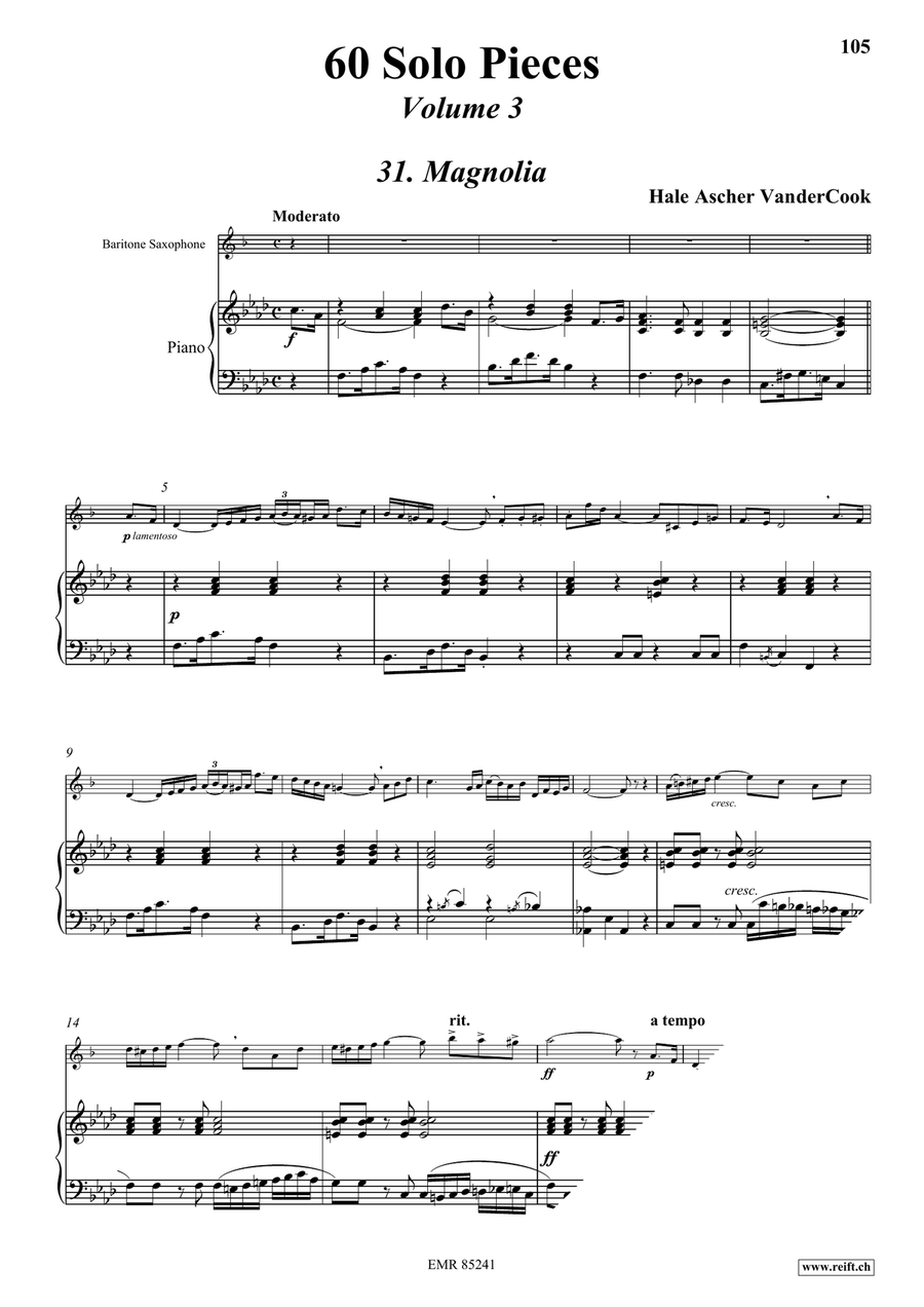 60 Solo Pieces Volume 3 60 Solo Pieces Volume 3 Baritone Saxophone scores gallery preview page 5
