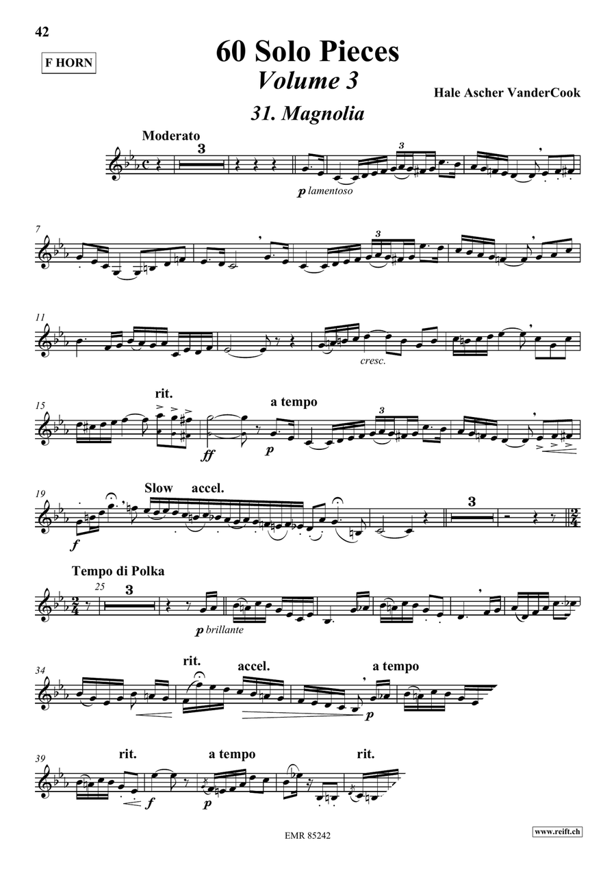 60 Solo Pieces Volume 3 60 Solo Pieces Volume 3 Horn scores gallery preview page 4