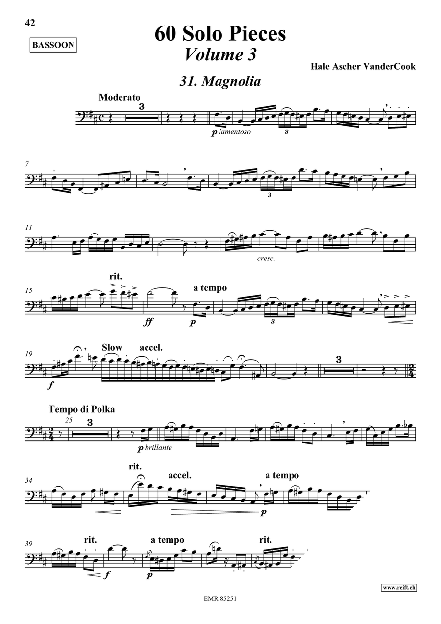 60 Solo Pieces Volume 3 60 Solo Pieces Volume 3 Bassoon Solo scores gallery preview page 4