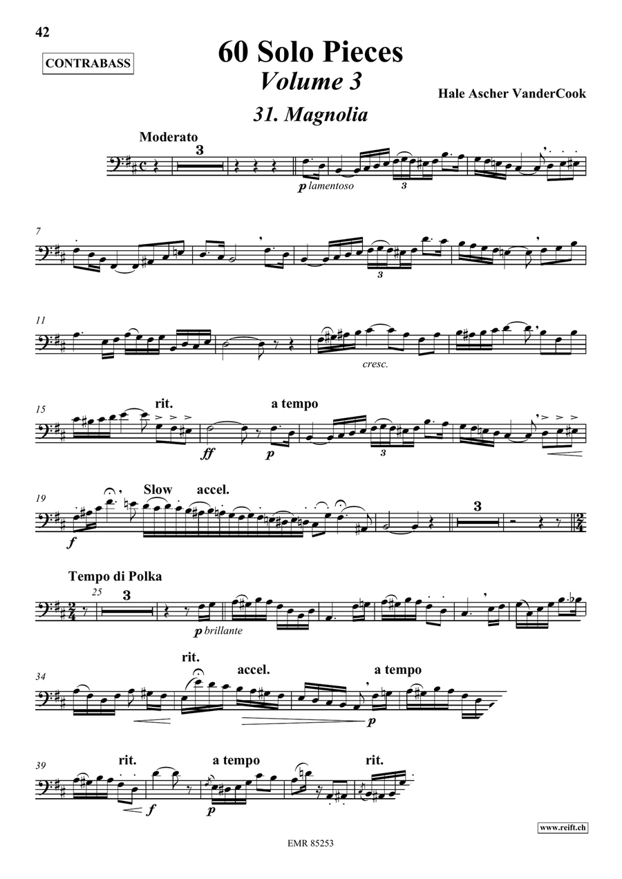 60 Solo Pieces Volume 3 60 Solo Pieces Volume 3 Double Bass scores gallery preview page 4