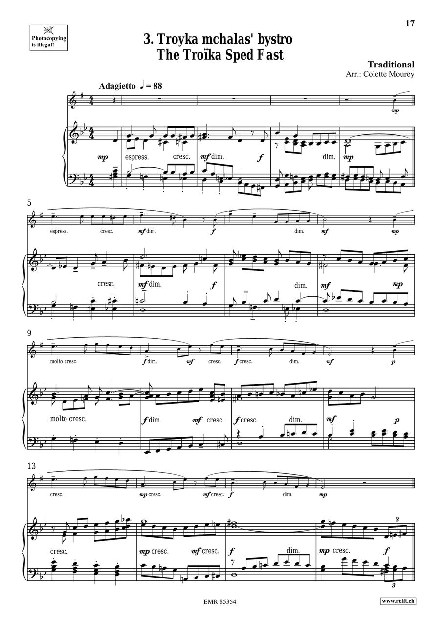 Folk Songs From Russia Folk Songs From Russia Alto Saxophone scores gallery preview page 8