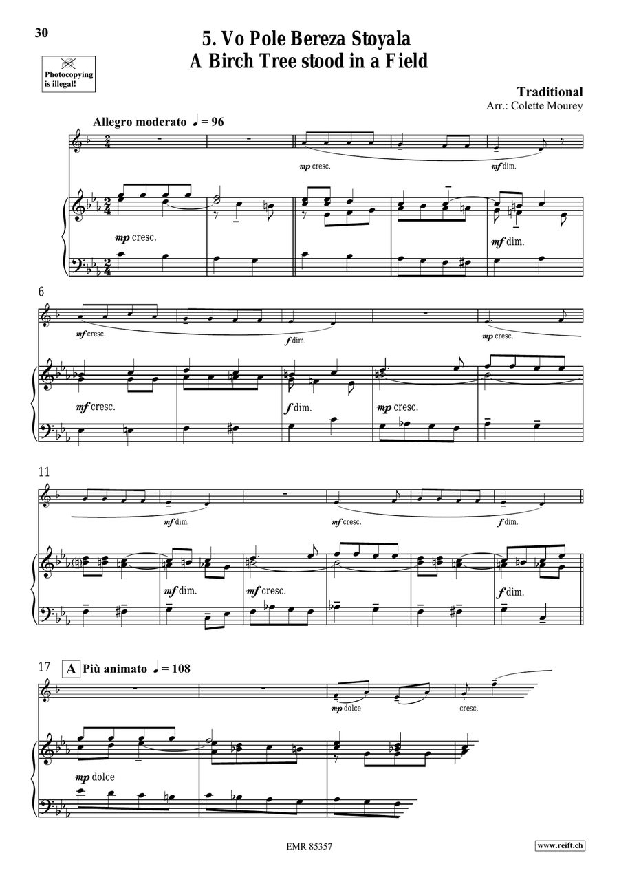 Folk Songs From Russia Folk Songs From Russia Euphonium scores gallery preview page 3
