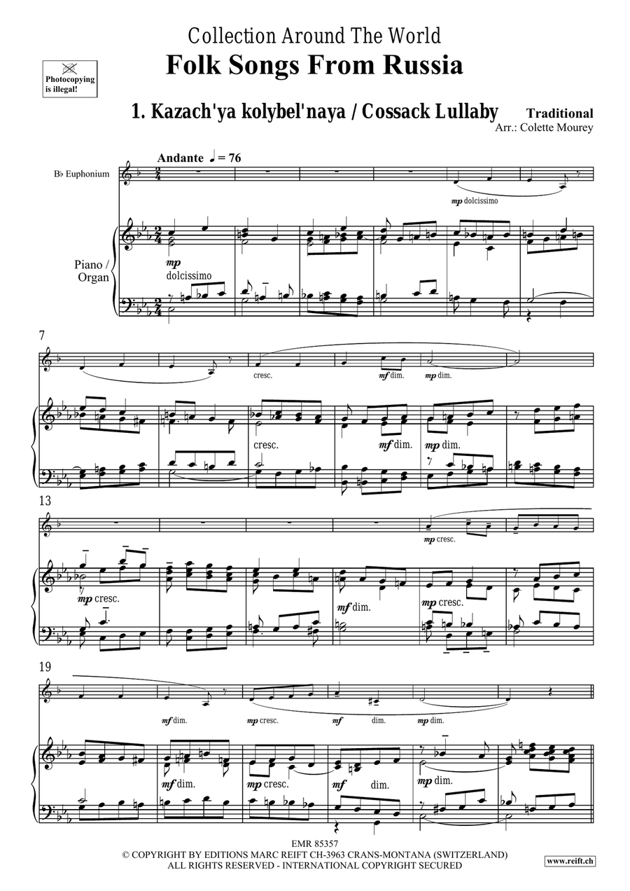 Folk Songs From Russia Folk Songs From Russia Euphonium scores gallery preview page 4