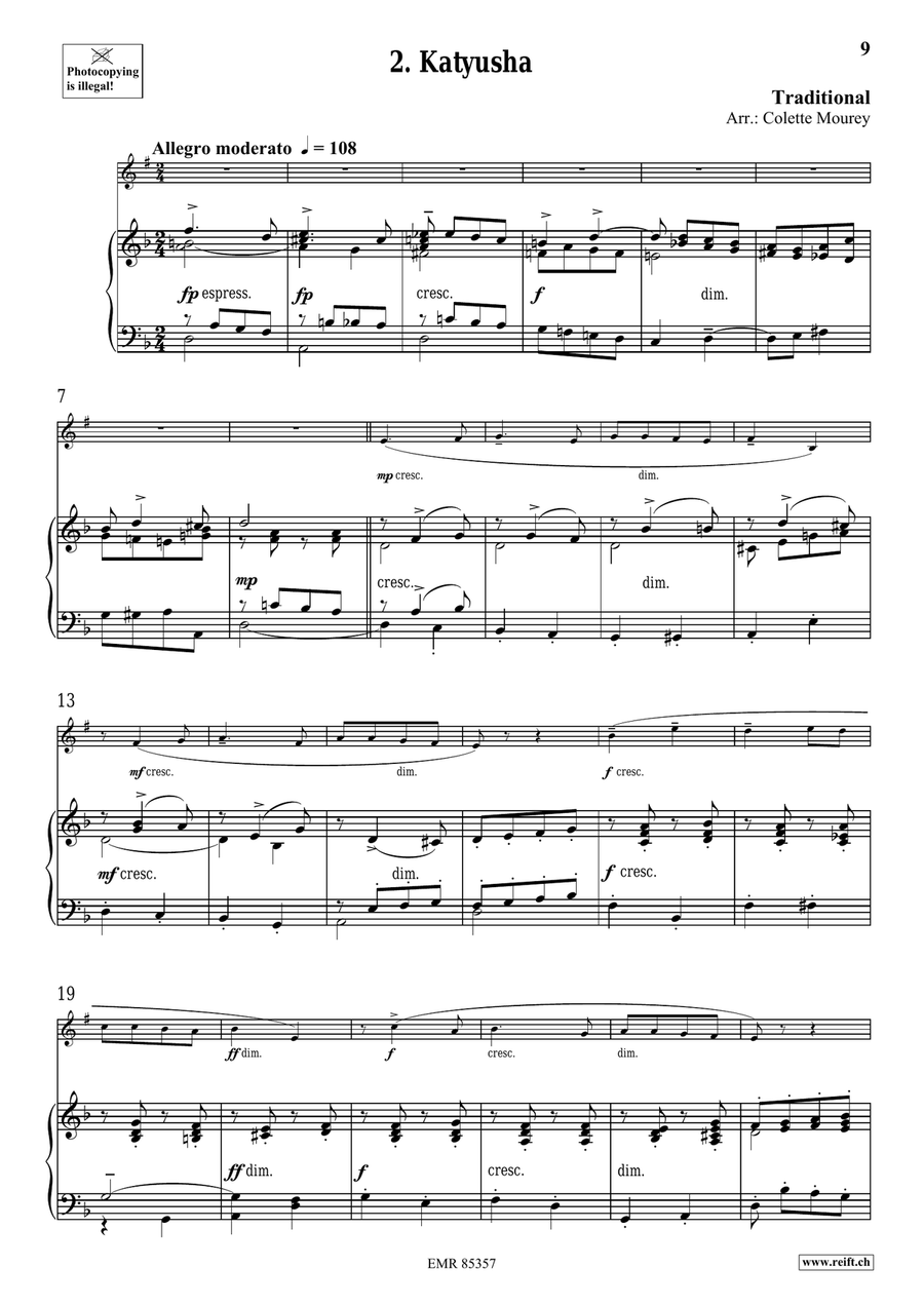 Folk Songs From Russia Folk Songs From Russia Euphonium scores gallery preview page 6