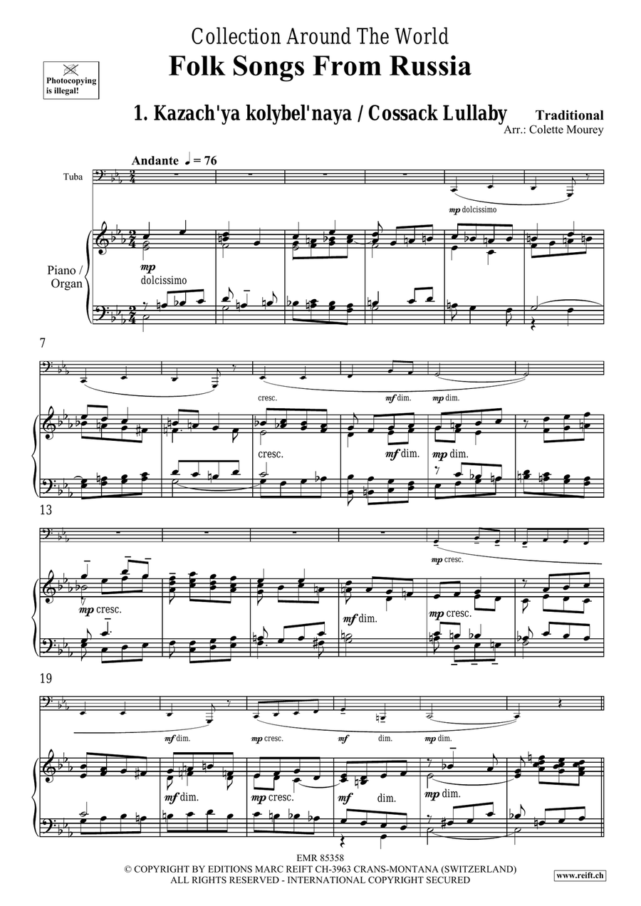 Folk Songs From Russia Folk Songs From Russia Tuba scores gallery preview page 4