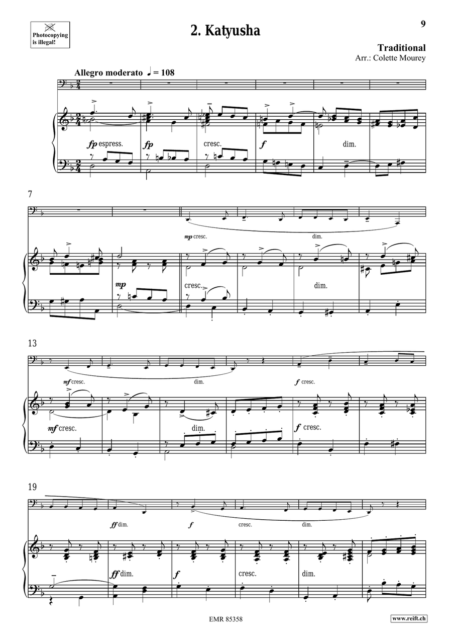 Folk Songs From Russia Folk Songs From Russia Tuba scores gallery preview page 6