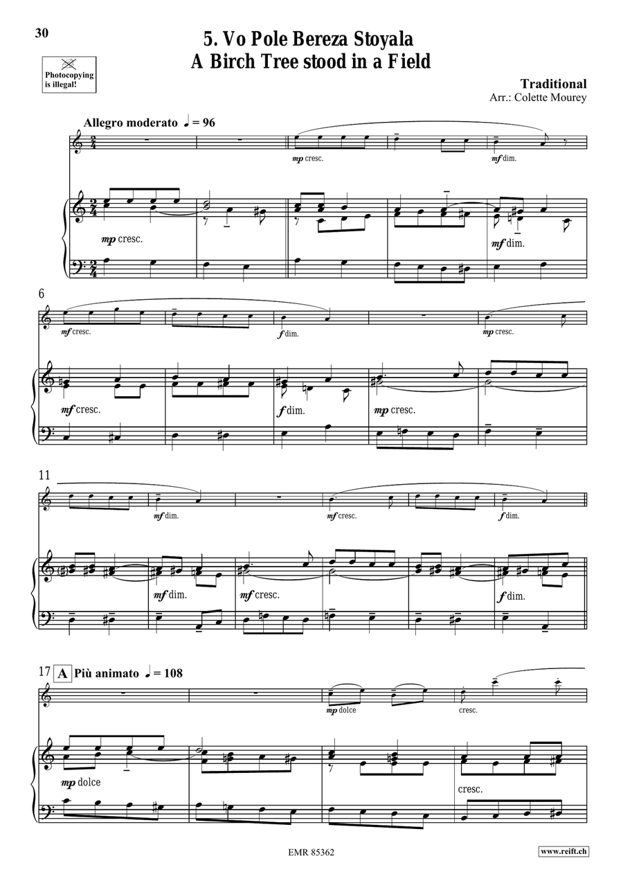 Folk Songs From Russia Folk Songs From Russia Violin Solo scores gallery preview page 7